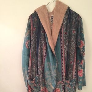 JOHNNY WAS wrap coat Size small